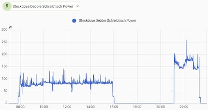 An diesem Tag habe ich nachmittags am Laptop eine Überstunde abgebaut und abends noch am Computer gesurft.