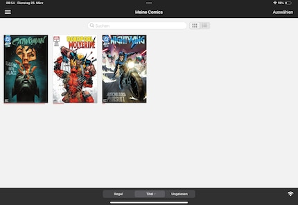 Straightforward, and does the job: iComics allows you to upload all your illustrated stories.