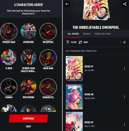 You’ll find the entire Marvel universe on Marvel Unlimited. Even my favourite chaotic heroine Gwenpool.