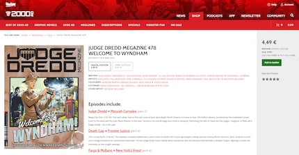 2000 AD is known for British titles such as Judge Dredd.