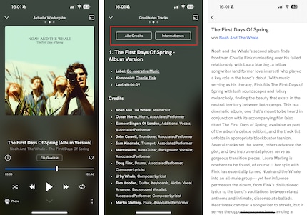 The extra info helps you discover a new side to albums.