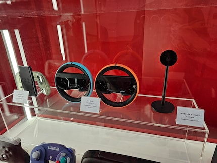The Switch 2 camera (far right) is surprisingly compact.