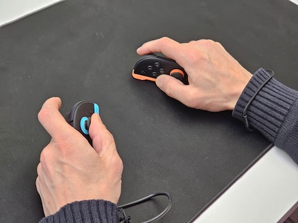 Phil trying out the mouse control feature