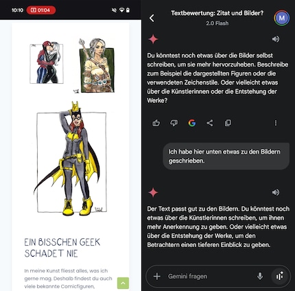 Bei diesem Teil meiner Webseite fehlt mir noch etwas, Gemini gibt mir Inputs dazu.