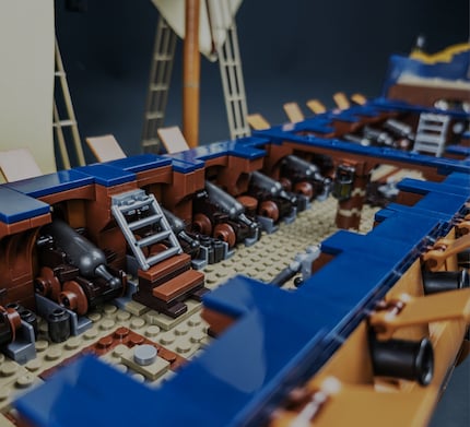 40 cannons are on board the Queen Anne's Revenge.