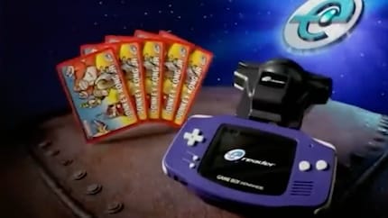 With the help of the e-Reader, special cards can be scanned on the GBA to unlock additional content.