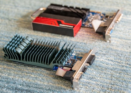 The GT 710 (front) at least offers 4K.