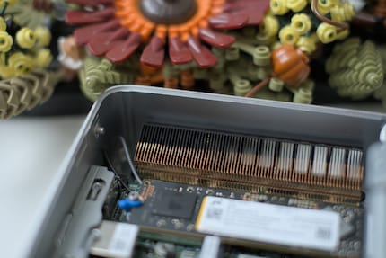 Die Kühlrippen helfen dabei, die CPU erstaunlich kühl zu halten.