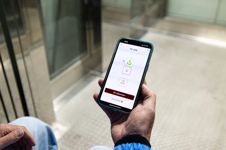 The Liftboy app shows the lift's control commands.
