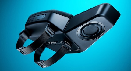 Mit den verstellbaren Riemen soll das Soundkissen an so ziemlich jeden Gaming-Stuhl passen.