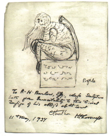So hat sich der Schöpfer des Cthulhu-Mythos sein bekanntestes Monster vorgestellt.