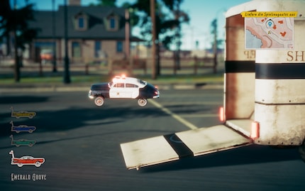 For a change, the police also send small mini cars to stop me.