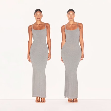 For comparison: left without, right with Hip Enhancing Padded Short.
