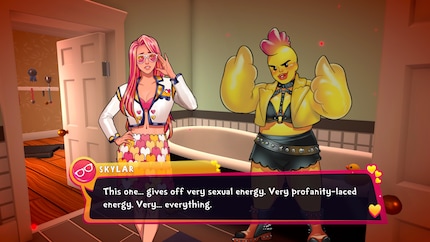 Das Spiel lässt mir offen, ob ich mich mit der vorlauten Rebel beschäftigen möchte (ja, ich wollte trotzdem).