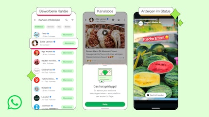 This is how Meta presents the three forms of advertising in WhatsApp.