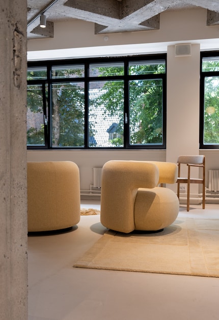 The Burra armchair: Inspired by Burrata, but now in buttery yellow.
