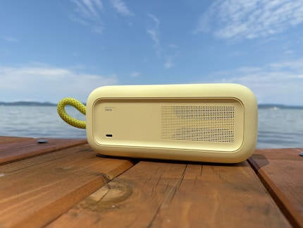 From the back of the speaker, you can also charge your mobile up for a bit.