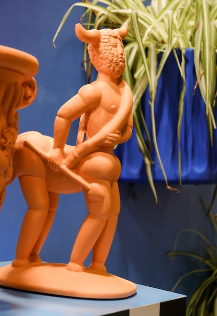 Eine Statue aus der MagnaGraecia-Kollektion an der M&O.