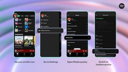 Über die Einstellungen musst du die Lossless-Option selber aktivieren.