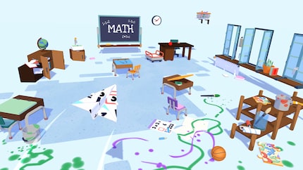 Das Schulzimmer verwandelt sich zur Spielwiese.