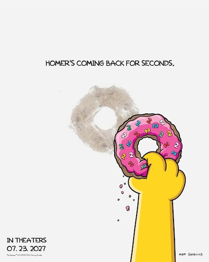 A donut, a promise: The Simpsons venture into second big screen adventure after 20 years.