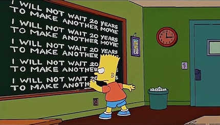 Pure meta humour: Instead of a prophecy, this time the Simpsons fulfil a promise - after 19 years, 11 months and 26 days of cinema hiatus.