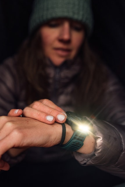 The LED light is designed to help in a tent, on a night hike or in an emergency.