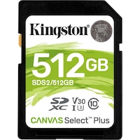 Kingston Canvas Select Plus (SDXC, 512 GB, U3, UHS-I)