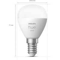 Philips Hue White Luster BT (E14, 5.70 W, 470 lm, 1 x, G)