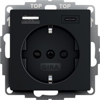Gira 2459005 SCHUKO SH USB power supply unit