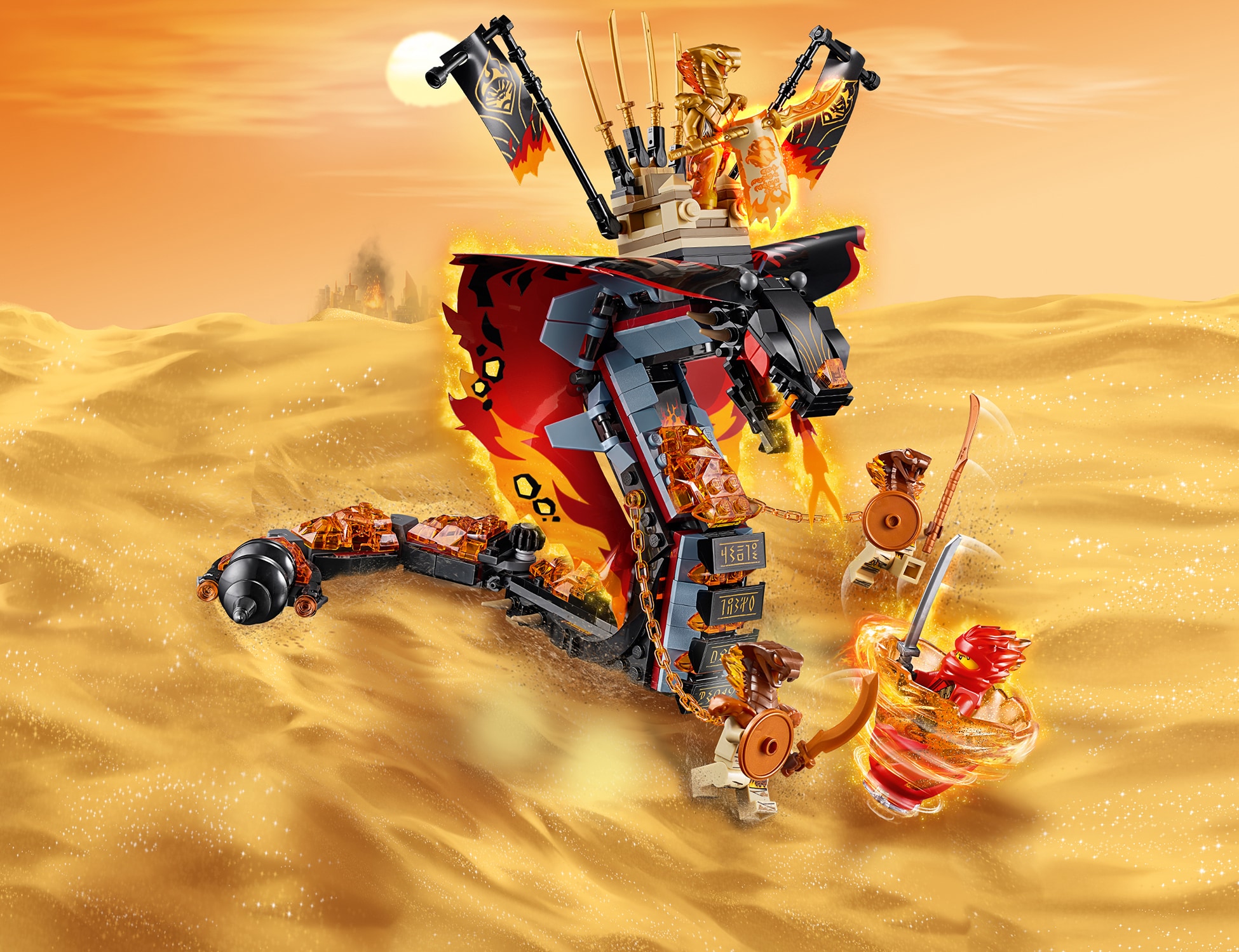 Lego ninjago fire fang snake online