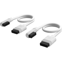 Corsair iCUE LINK Cable 2x 200mm with Straight/Slim 90° connectors, White (Weiss)