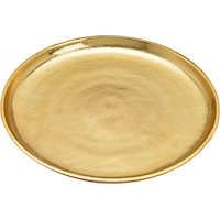 G. Wurm Teller rund aus Metall Gold (B/H/T) 30x2x30cm