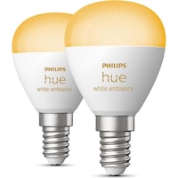 Philips Hue White Ambiance Luster (E14, 5.10 W, 470 lm, 2 x, F)