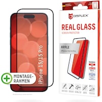 Displex Real Glass, Full Cover Panzerglas (iPhone 15, iPhone 15 Pro)