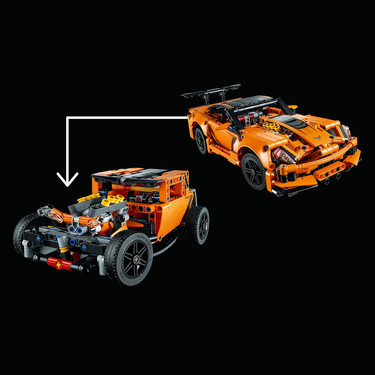 Lego technic corvette hot rod instructions clearance