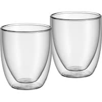WMF doppelwandige Cappuccino Gläser Set 2tlg Thermogläser 250ml Kult Schwebeeffekt (250 ml)