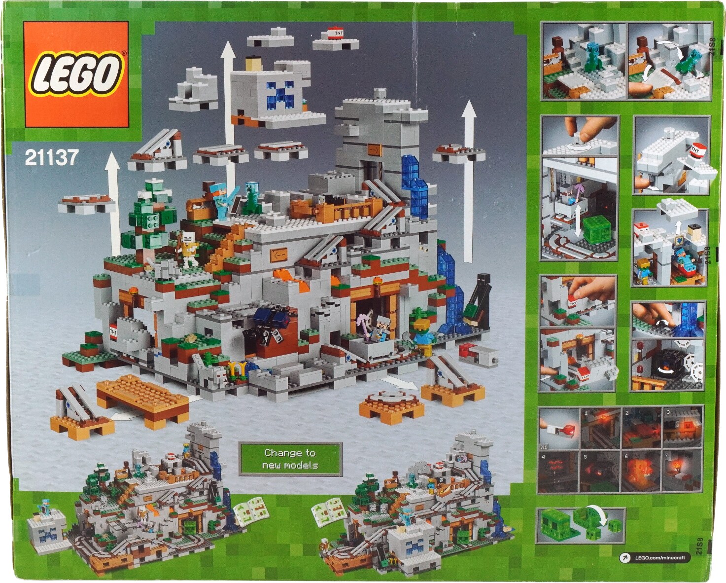 LEGO The Mountain Cave 21137 LEGO Minecraft buy at Galaxus