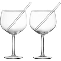 Ritzenhoff & Breker Ginglass with straws set of 2 (6.50 dl, 2 x)