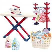 Woopie Set XXL Ironing Board with Iron, Hanger, Laundry Basket and Clothes