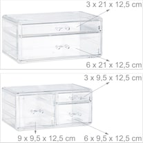 Relaxdays Acrylic Makeup Organizer 21 Compartments