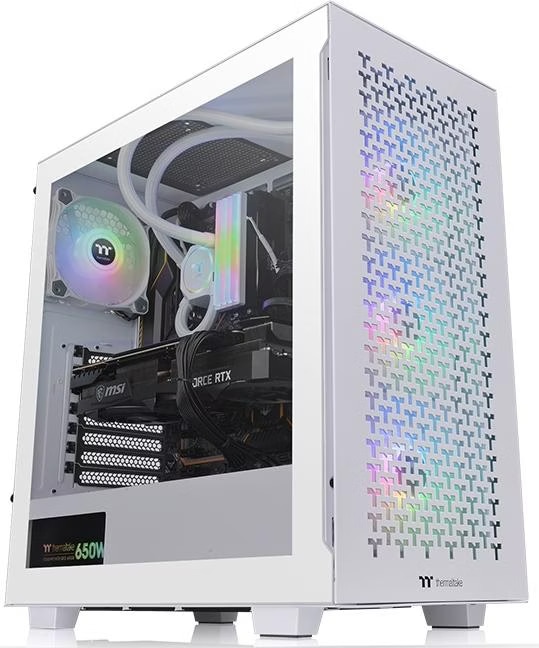 Thermaltake TOWER ATX V350 TG ARGB AIR SNOW White (ATX, mATX, Mini-ITX ...