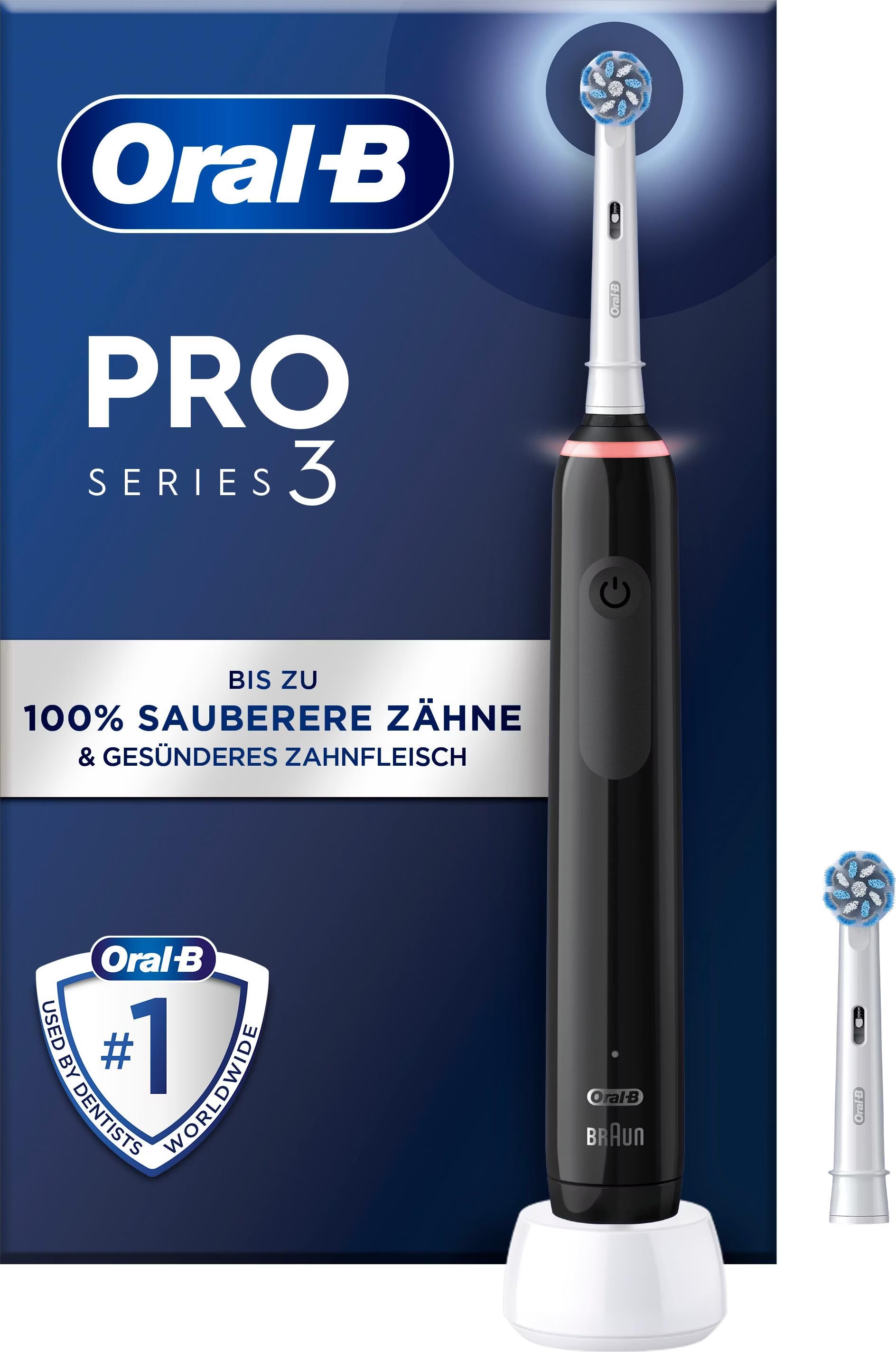 Oral-B PRO 3 ブラック 本体 楽天市場】電動歯ブラシ ブラウン オーラルB プロ 3 | Braun