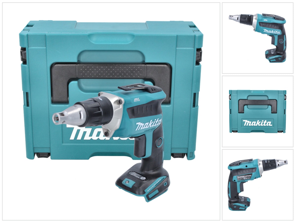 Makita DFS 452 ZJ cordless screwdriver 18 V Brushless Makpac without battery without charger Rechargeable battery operated Galaxus