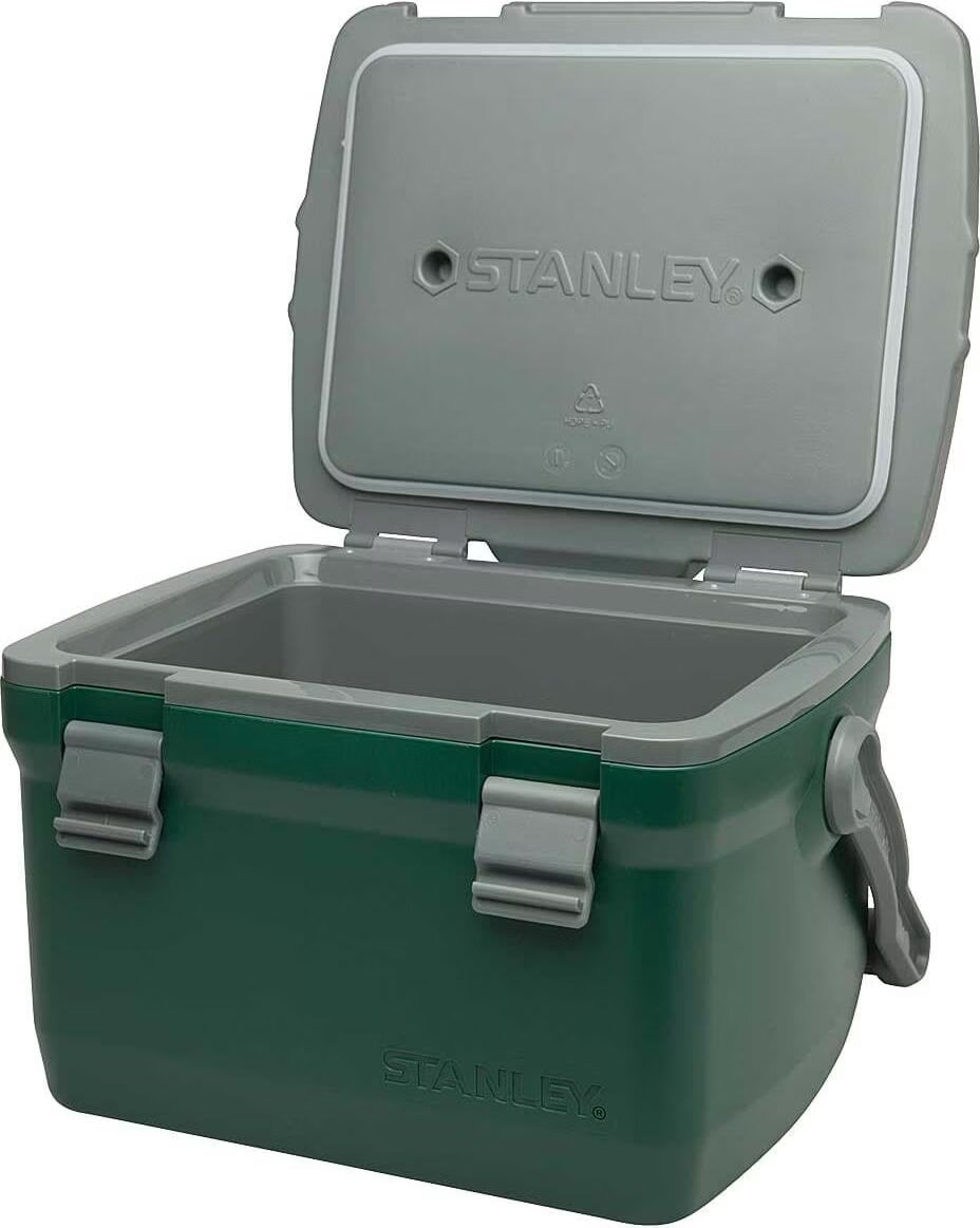 Stanley Adventure Outdoor Cooler 28.3L / 30QT Polar White – Ruimte voor 2L flessen - Dubbelwandig geïsoleerde koeler - BPA-vrij - Deksel campingkoeler fungeert ook als stoel - Reiskoeler - Waterdicht