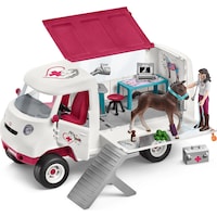 Schleich Mobile veterinarian with Hanoverian foal