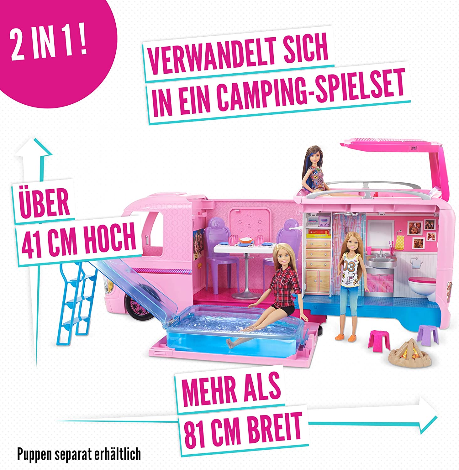 Autocaravana barbie top carrefour