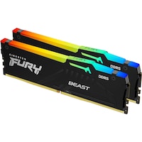 Kingston Fury DDR5 32 GB (2 x 16 GB) 6000 MHz CL36 Beast Black RGB Expo AMD (2 x 16GB, 6000 MHz, DDR5-RAM, DIMM)