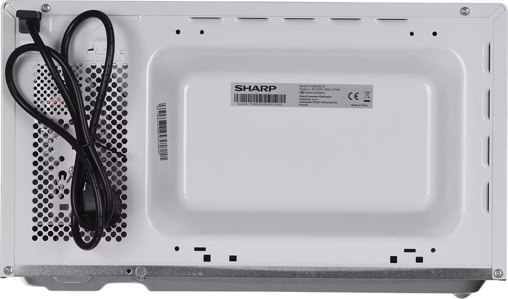 Sharp Mikrowelle YC-MS02E-C 20L Kristallweiß - 800W, Digital, ECO-Modus, Kindersicherung