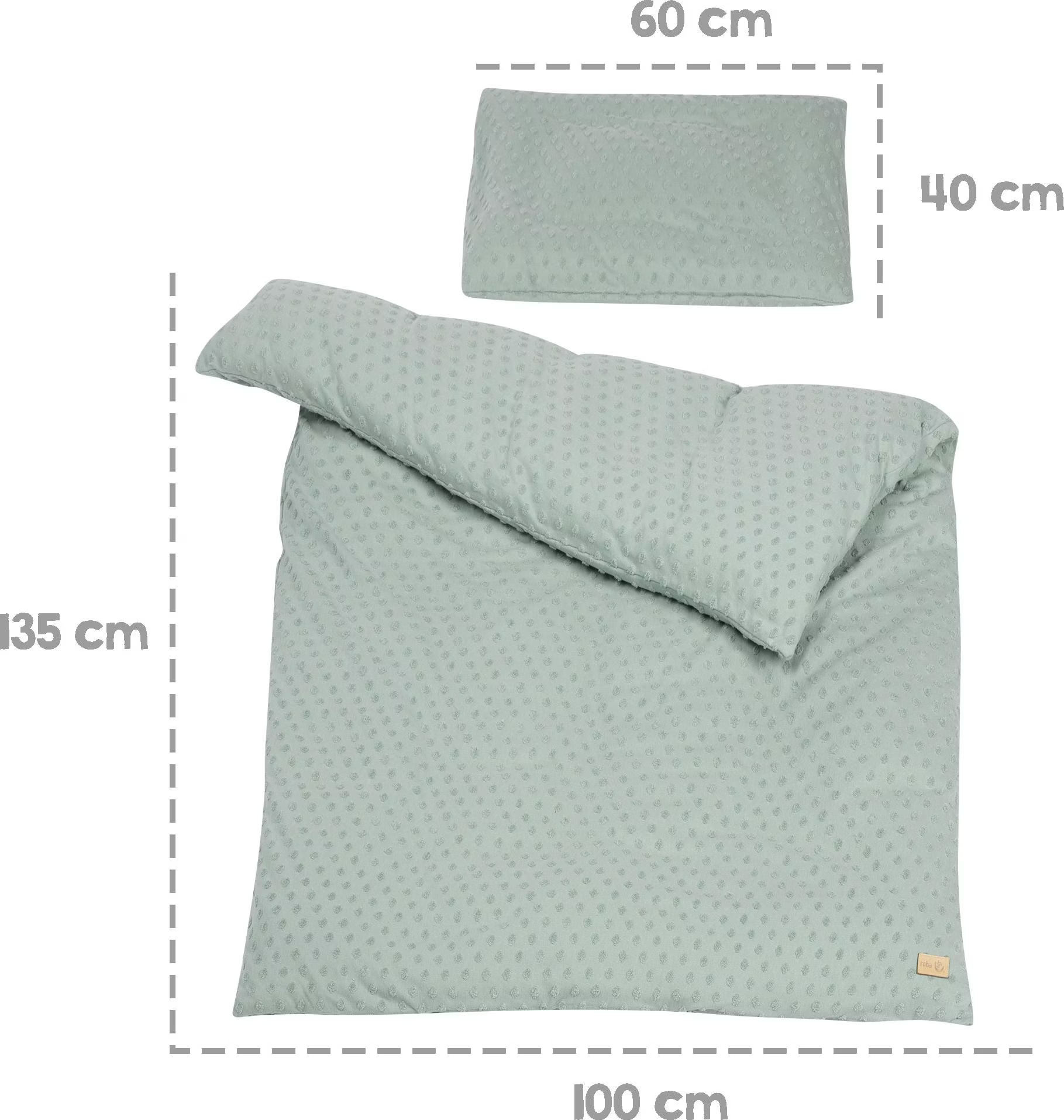 ROBA Matelas À Langer roba Style - 85x75 - Frosty Green - Vert
